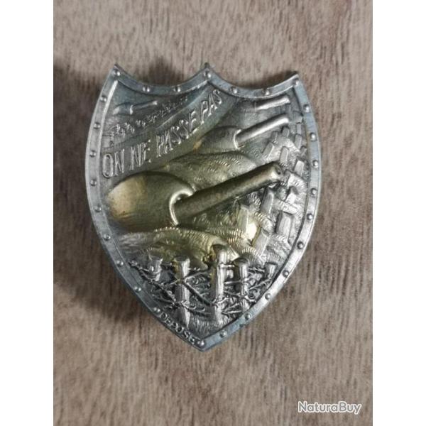 Militaria France 1940 Insigne Maginot On Ne Passe Pas, en �cu RARE