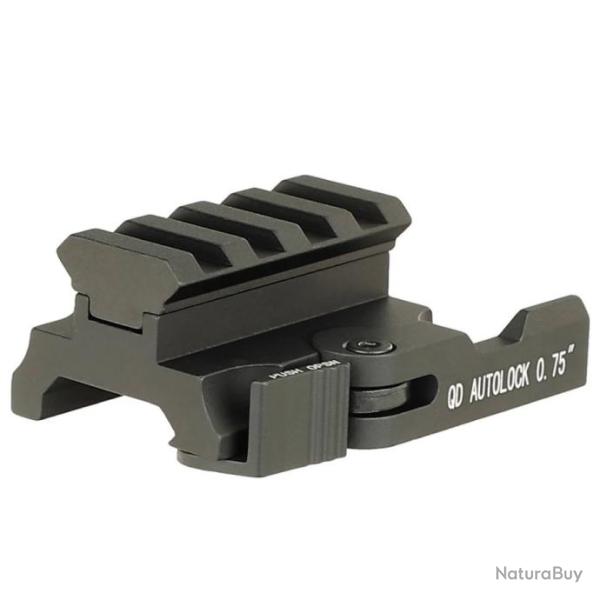 R�hausse de rail picatinny de 1.9 cm avec attache rapide