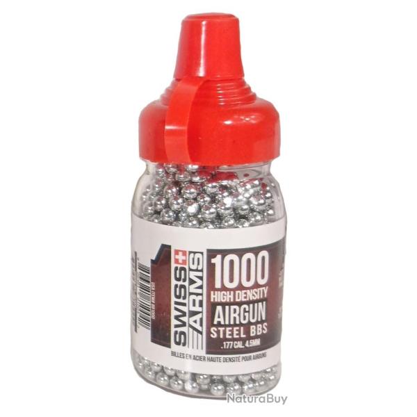 Billes acier 4,5 mm biberon de 1000 billes