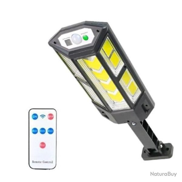 Lumi�re Solaire Ext�rieure solaire 124 COB D�tecteur de Mouvement 3 Modes IP65