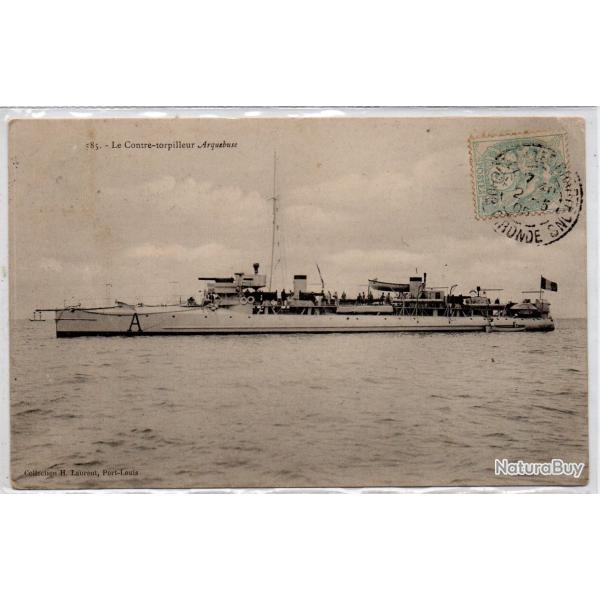 CPA - Marine de Guerre.Le Contre-Torpilleur Arquebuse N�1417