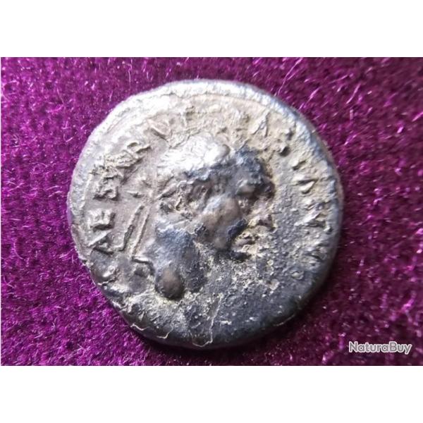 Monnaie Romaine Jud�e - Isra�l : VESPASIEN, Denier, Argent, 70 Apr-JC, destruction 2e temple