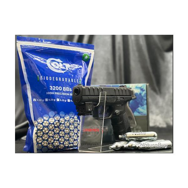 PACK LASER PR�T A TIRER PISTOLET - "BERETTA APX" -Cal. BBS 6MM - CO2