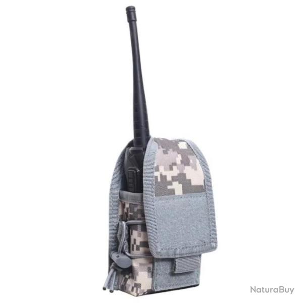 Housse pour talkies-walkies Baofeng (Gris camo) - LIVRAISON GRATUITE