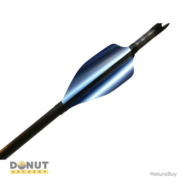 Plumes de fl�che Xs Wings 50mm Low - Bleu Ciel Metallique / Gaucher