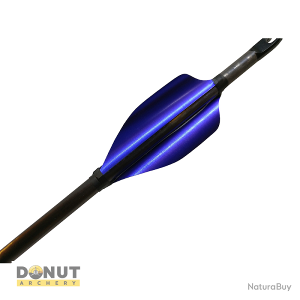 Plumes de fl�che Xs Wings 50mm Low - Bleu Metallique / Droitier