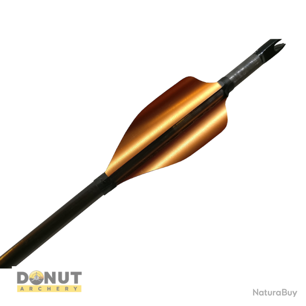 Plumes de fl�che Xs Wings 50mm Low - Bronze Metallique / Droitier