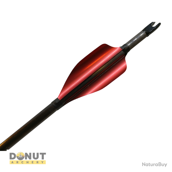 Plumes de fl�che Xs Wings 50mm Low - Rouge Metallique / Gaucher