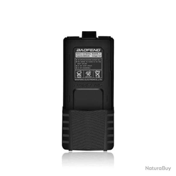 Batterie grande autonomie BAOFENG UV5R 3800mAh - LIVRAISON GRATUITE