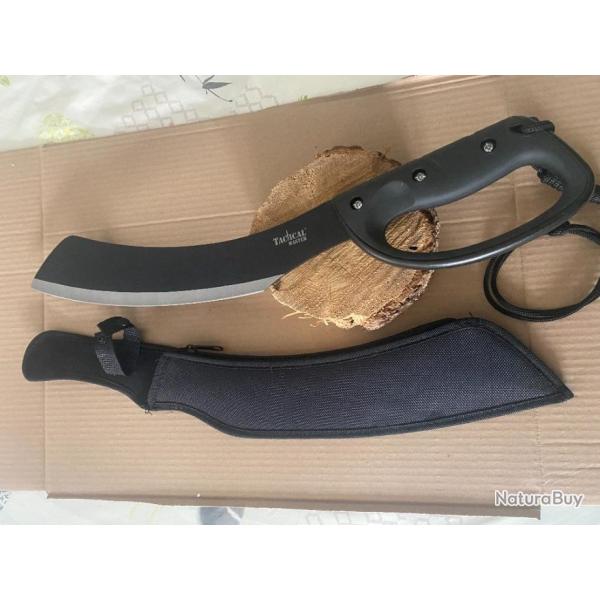 SABRE Kukkri  Lame Acier 440  Etui Nylon Machette   2025 N