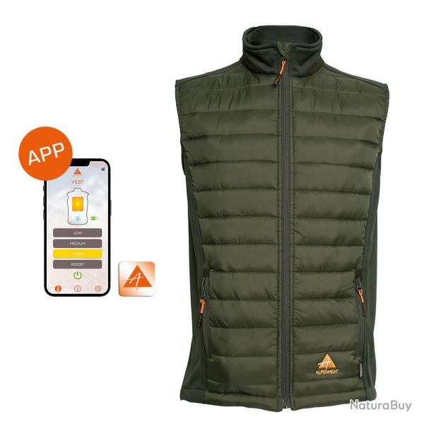 Veste Chauffante ALPENHEAT FIRE AIR verte