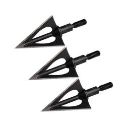 Lot de 3 pointes de chasse &agrave; lame fixe Maximal Vacer 100 grain