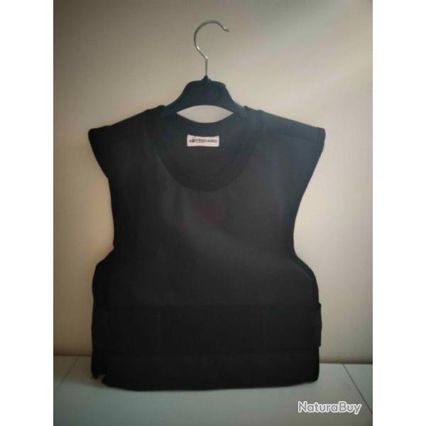 Gilet Safeguard covert/overt pare balles iiia + anti couteau 2 + anti ponction 2