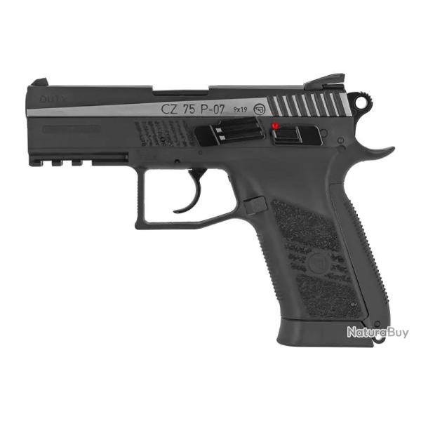 Pistolet CZ75 P07 DUTY Bicolore 4.5mm BBs CO2 ASG