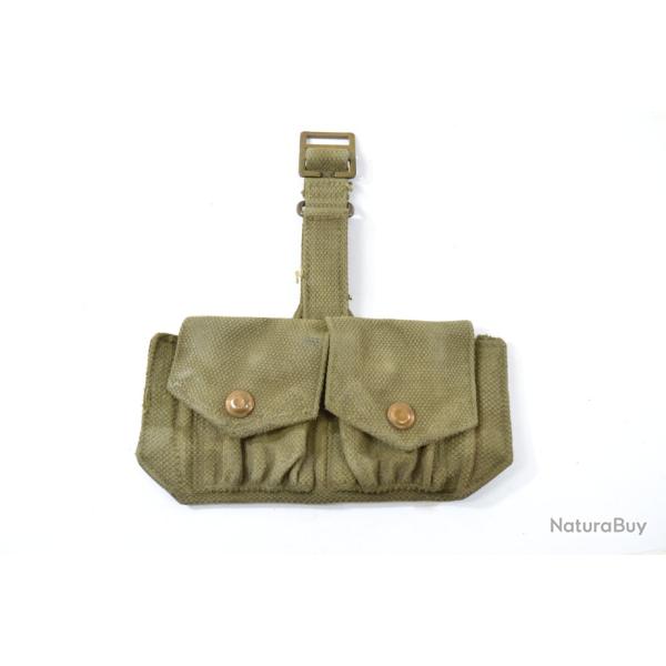 Cartouchi�re toile Anglaise WW2 pour clips de fusil Enfield .303 british UK GB 1944 (E)