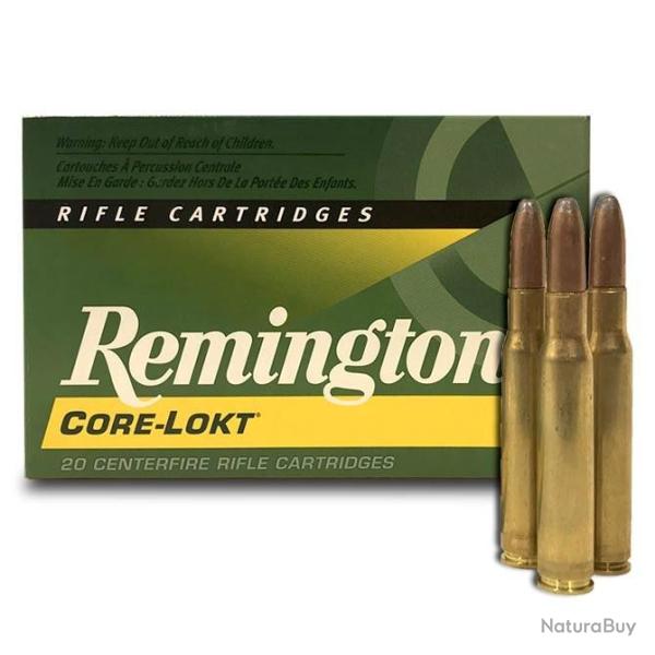 Munitions REMINGTON calibre 30-06 Core-Lokt PSP 180gr - 11.7g x20