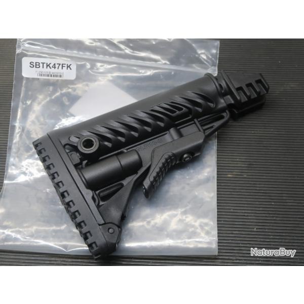 Crosse noire FAB Defense SBT-K47 FK avec amortisseur de recul pour AKM REF 66/2024