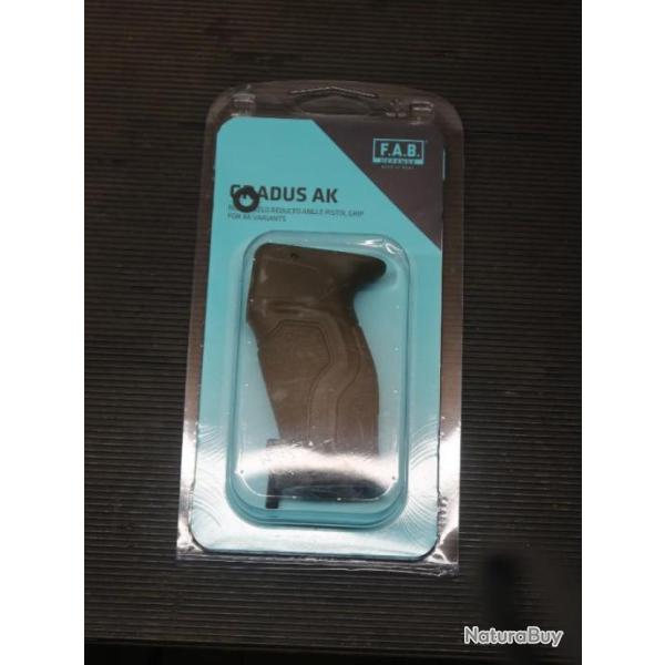 Poign�e pistolet ergonomique caoutchout�e � angle r�duit ODG FAB Gradus pour AK-47/AK-74 REF 83/2024