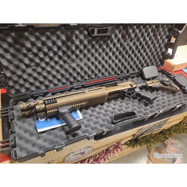 SUHLBERG ST-912 CAL. 12/76 NEUF EN POMPE A DOUBLE CANON / CROSSE REGLABLE ( lire l'annonce compl�te)