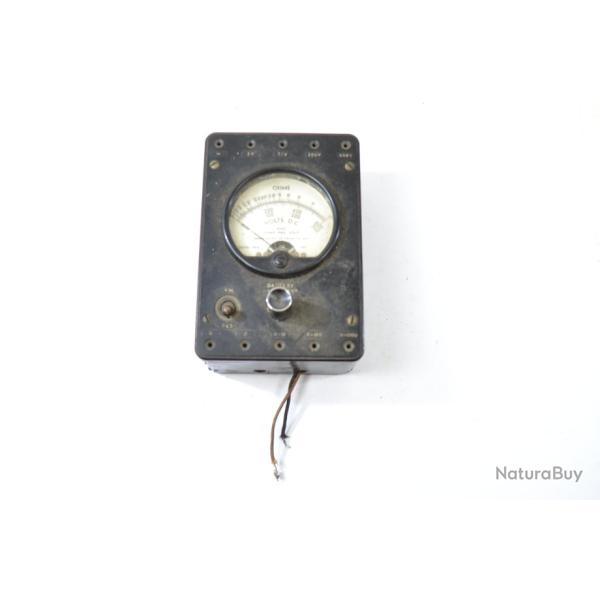 Ancien voltm�tre am�ricain Simpson Electric Company Ohm Meter Model 324 USA WW2 ? Radio �lectricit�