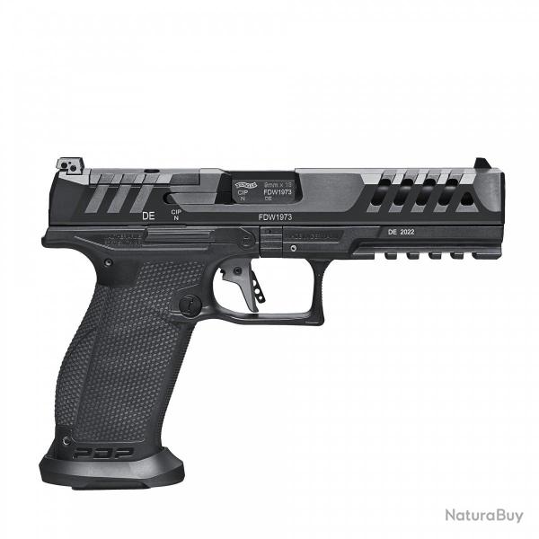 PISTOLET PDP MATCH POLYMERE FULL SIZE WALTHER 5" CAL 9X19, 18/20 COUPS