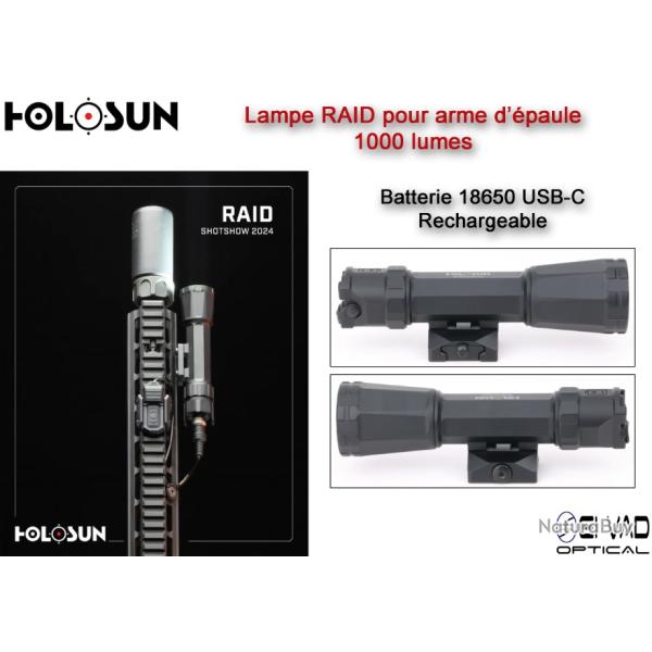 Lampe HOLOSUN RAID pour arme d'�paule