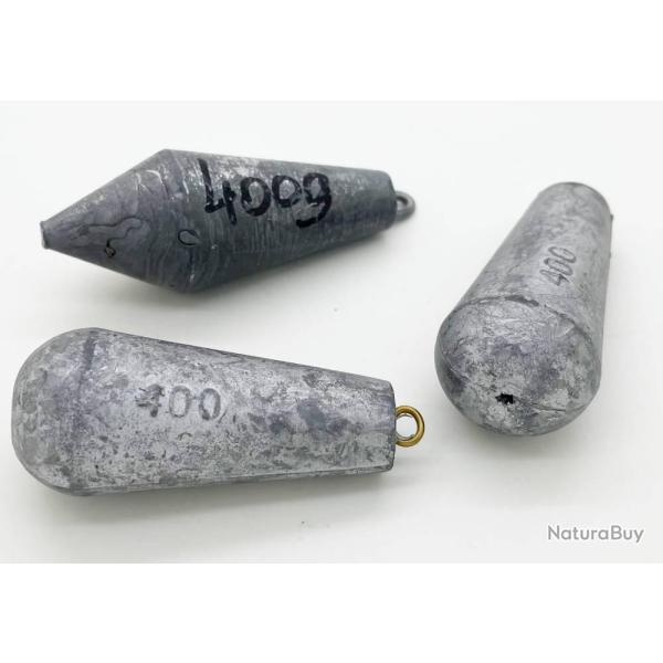 Lot de 3 plombs 400 gr � palangre p�che en mer traine