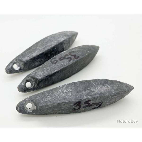 Lot de 3 plombs 350 gr � palangre p�che en mer traine
