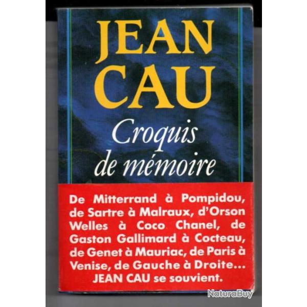 croquis de m�moire de jean cau souvenirs