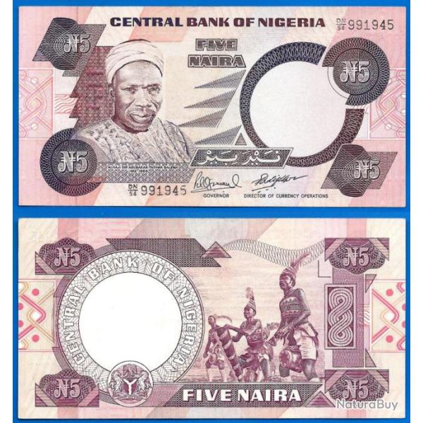 Nigeria 5 Naira 2002 NEUF Billet Afrique