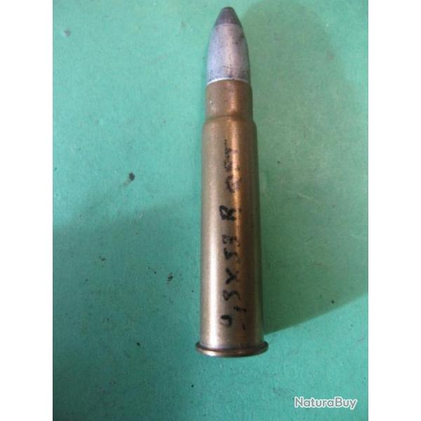 Une rare cartouche de chasse et tir  tir suisse 9,3 x 53 R fusil Martini Schutzen target