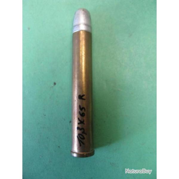une cartouche de chasse suisse cal 10,3 x 65 R M+FA  Altdorf poudre noire demie blind�e