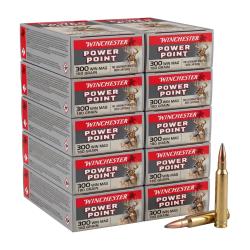 CARTON de 10 boites 300wm WINCHESTER Power Point 180 GRAINS