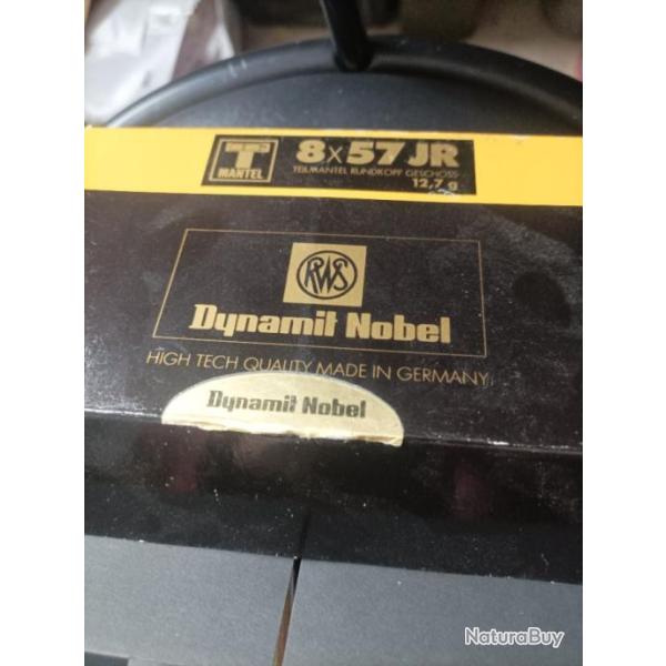 Lot de 34 douilles RWS en calibre 8 x 57 JR d�samorc�es, tir�es 1 fois