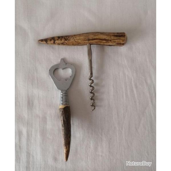 Tire bouchon et dcapsuleur en corne