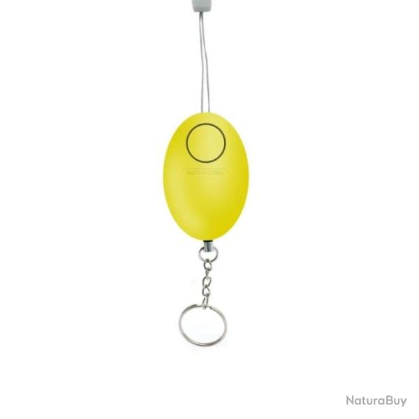 Porte-clef alarme d'autodfense 120 dcibels - Jaune