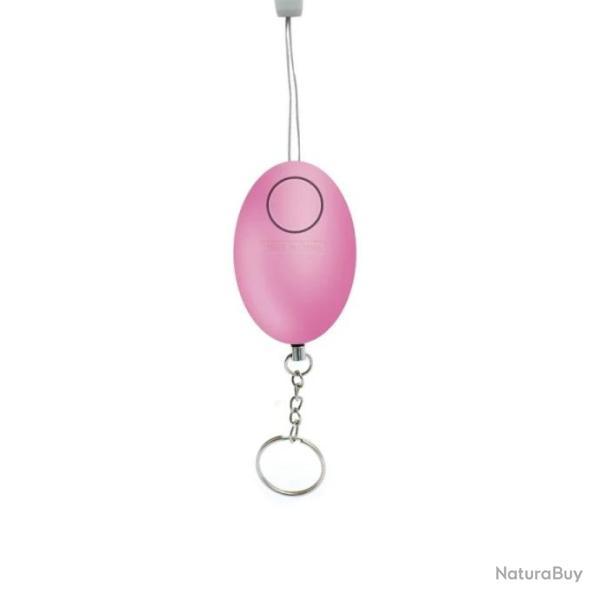 Porte-clef alarme d'autodfense 120 dcibels - Rose