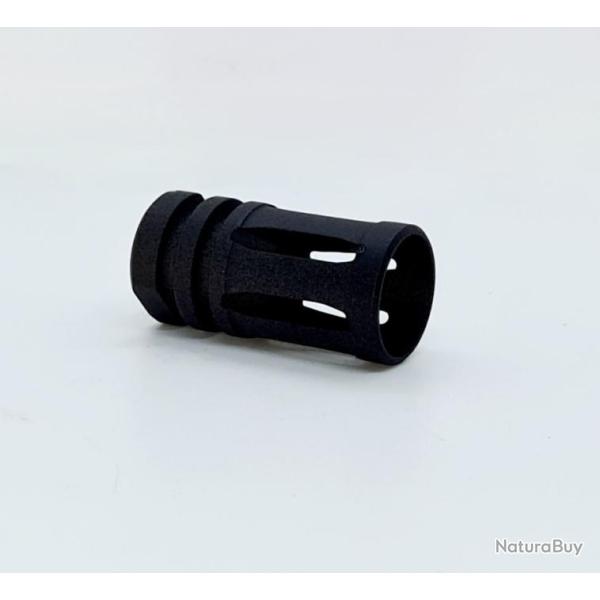 CACHE FLAMME / FREIN DE BOUCHE POUR  HK 416 / TM4 RIS T4E NEUF NOIR 14 MM ANTI HORAIRE EN ACIER.