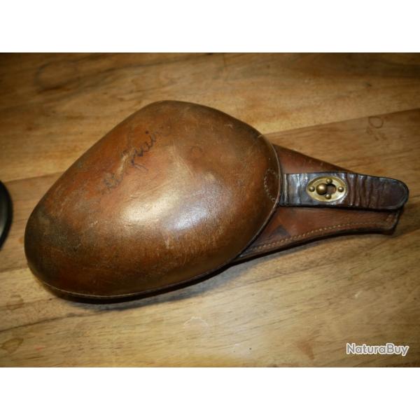 Joli �tui de Revolver 1892 r�glementaire avec beau tampon de r�ception