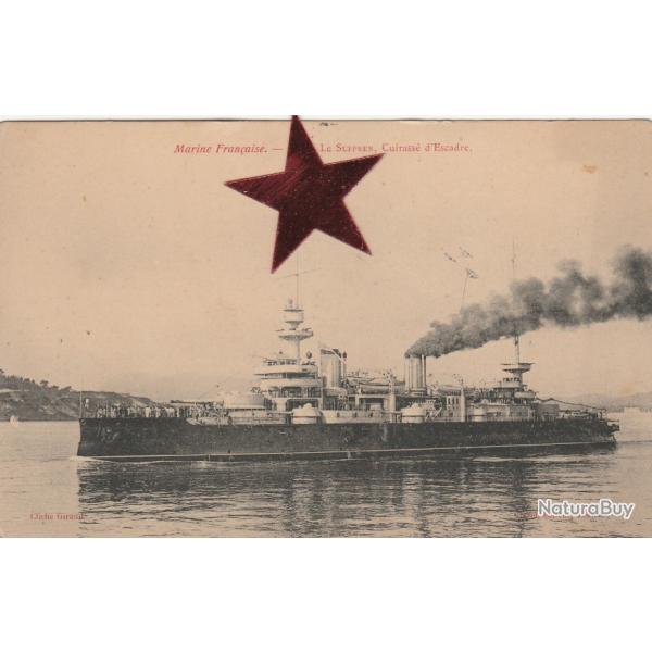 CPA -MARINE FRANCAISE - LE SUFFREN cuirass� d'escadre N�400