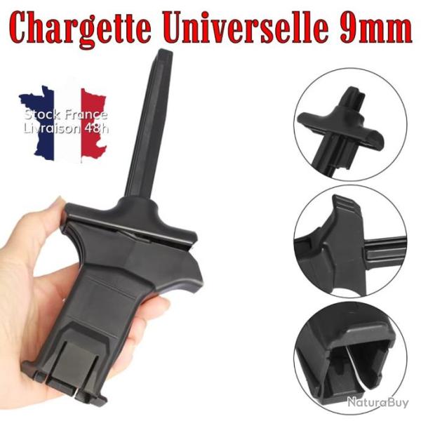 Chargette rapide 9mm 40sw 10mm speed loader pour chargeur pistolet et carabine - Stock France