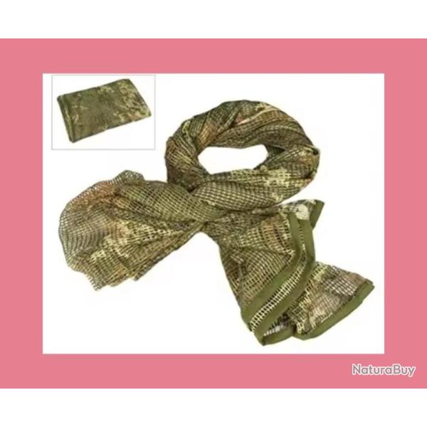 charpe filet Camouflage vert (envoi gratuit)
