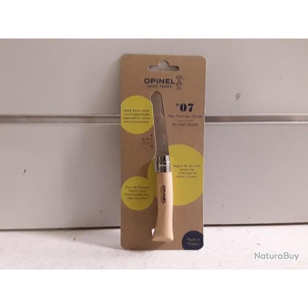 Carte ''MON PREMIER OPINEL'' N7 bois hetre