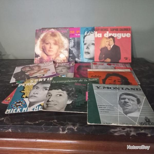 lot de 25 vinyles 45 tours