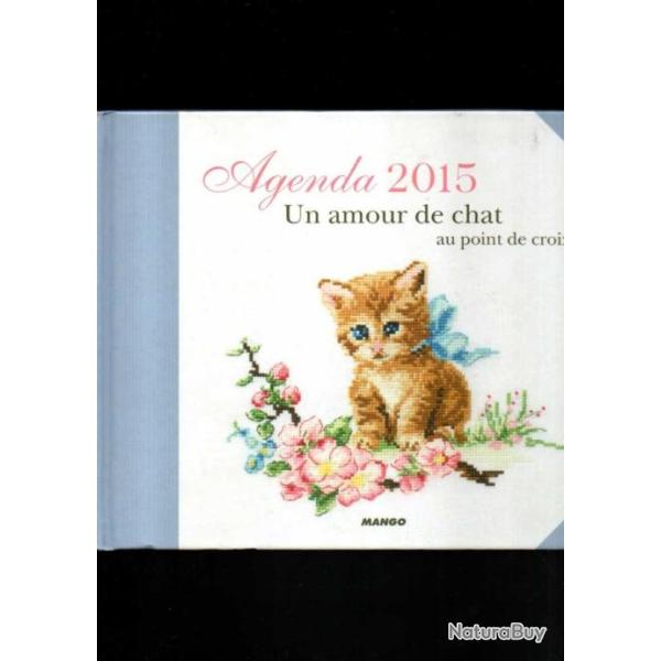 un amour de chat au point de croix agenda 2015