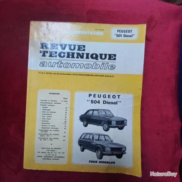 revue technique Peugeot 504 diesel  tous mod�les