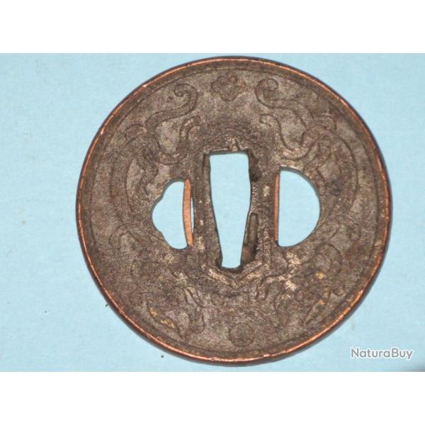 Tsuba, garde de katana, �poque Edo (Japon 19�me si�cle)
