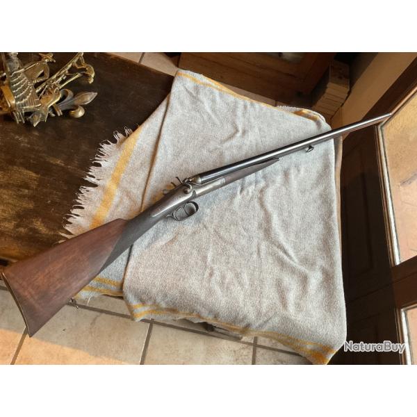 Fusil � chiens ext�rieurs, calibre 16 � percussion centrale St Etienne, pas de prix de r�serve