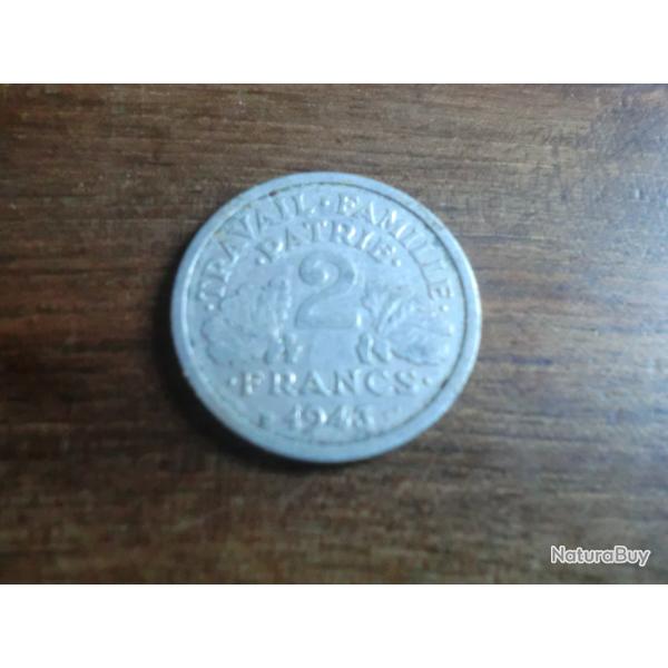 2 FRANCS BAZOR 1943