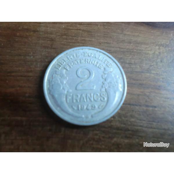 2 FRANCS MORLON 1949 B